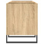 Armoire à disques chêne sonoma 121x38x48 cm bois d ingénierie