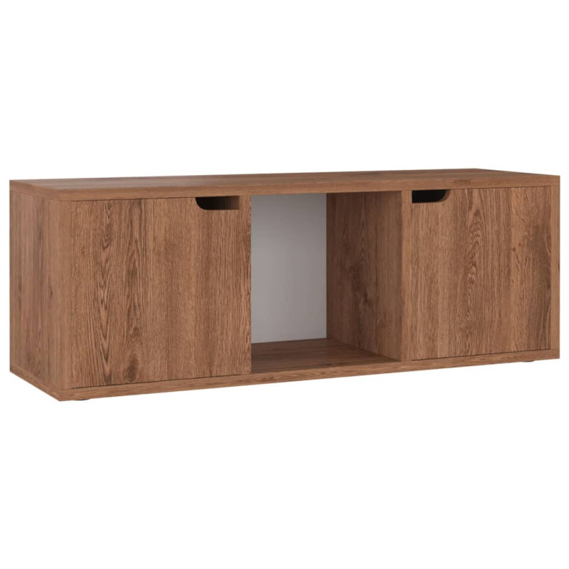 Meuble TV Chêne marron 88,5x27,5x30,5 cm Bois d’ingénierie