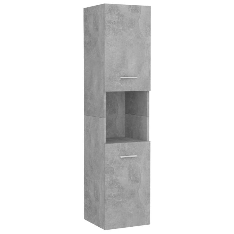 Armoire de salle de bain Gris béton Bois d ingénierie