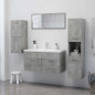 Armoire de salle de bain Gris béton Bois d ingénierie