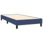 Cadre de lit sans matelas bleu 80x200 cm tissu