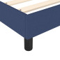 Cadre de lit sans matelas bleu 80x200 cm tissu