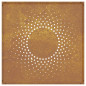 Décoration murale jardin 55x55 cm acier corten design du soleil