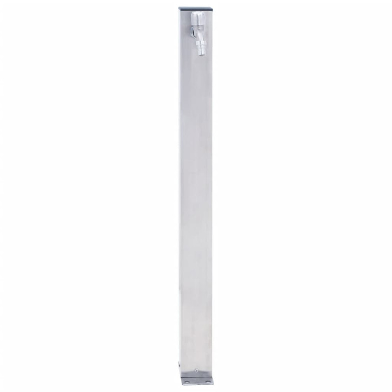 Colonne à eau de jardin 40 cm acier inoxydable carré