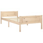 Cadre de lit sans matelas bois de pin massif 90x200 cm