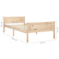 Cadre de lit sans matelas bois de pin massif 90x200 cm