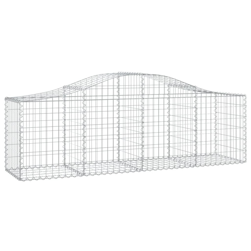 Panier de gabions arqué 200x50x60 80 cm Fer galvanisé