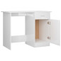 Bureau Blanc brillant 100x50x76 cm Bois d’ingénierie