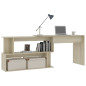 Bureau d angle Chêne sonoma 200x50x76 cm Bois d’ingénierie