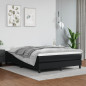 Cadre de lit sans matelas noir 140x190 cm similicuir