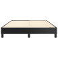 Cadre de lit sans matelas noir 140x190 cm similicuir