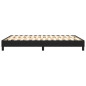 Cadre de lit sans matelas noir 140x190 cm similicuir