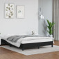 Cadre de lit sans matelas noir 140x190 cm similicuir