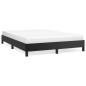 Cadre de lit sans matelas noir 140x190 cm similicuir