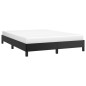 Cadre de lit sans matelas noir 140x190 cm similicuir