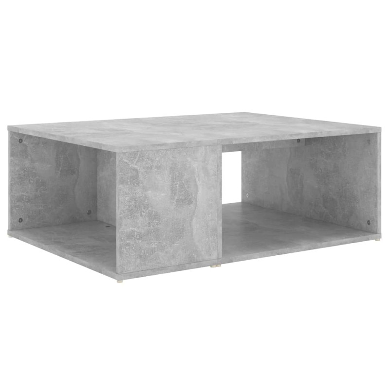 Table basse gris béton 90x67x33 cm bois d ingénierie