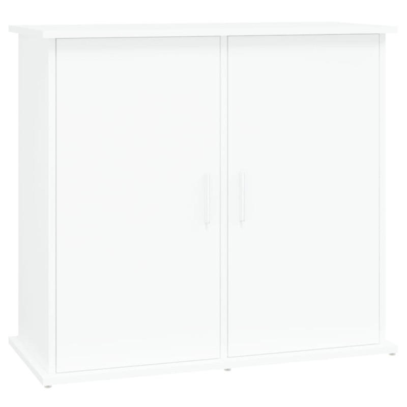 Support pour aquarium blanc 81x36x73 cm bois d ingénierie