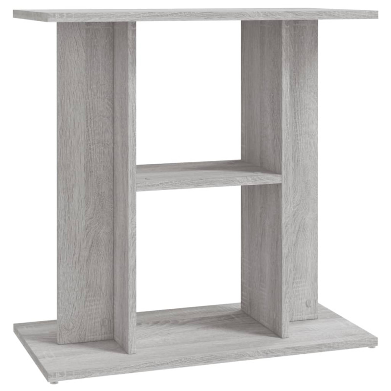 Support pour aquarium sonoma gris 60x30x60 cm bois d ingénierie