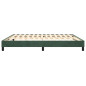 Cadre de lit sans matelas vert foncé 180x200 cm velours