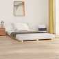 Cadre de lit sans matelas 140x200 cm bois massif de pin