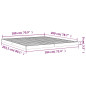 Cadre de lit sans matelas 180x200 cm bois massif de pin