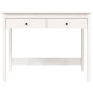 Bureau avec tiroirs Blanc 100x50x78 cm Bois massif de pin