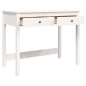 Bureau avec tiroirs Blanc 100x50x78 cm Bois massif de pin