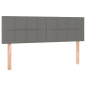 Têtes de lit 2 pcs Gris foncé 72x5x78 88 cm Tissu