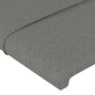 Têtes de lit 2 pcs Gris foncé 72x5x78 88 cm Tissu