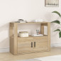 Buffet Chêne sonoma 80x30x60 cm Bois d ingénierie