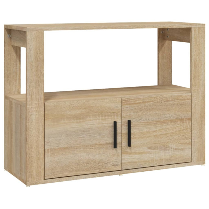 Buffet Chêne sonoma 80x30x60 cm Bois d ingénierie