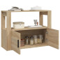 Buffet Chêne sonoma 80x30x60 cm Bois d ingénierie