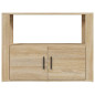 Buffet Chêne sonoma 80x30x60 cm Bois d ingénierie