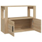 Buffet Chêne sonoma 80x30x60 cm Bois d ingénierie