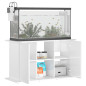 Support d aquarium blanc brillant 101x41x58cm bois d ingénierie