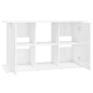 Support d aquarium blanc brillant 101x41x58cm bois d ingénierie