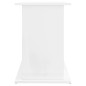 Support d aquarium blanc brillant 101x41x58cm bois d ingénierie