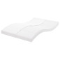 Matelas en mousse blanc 140x190 cm 7 zones dureté 20 ILD