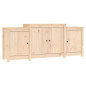 Buffet 164x37x68 cm Bois massif de pin