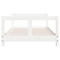 Cadre de lit pour enfant blanc 80x160 cm bois de pin massif