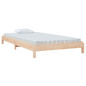 Lit empilable sans matelas 90x200 cm bois de pin massif