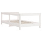 Cadre de lit pour enfant blanc 70x140 cm bois de pin massif