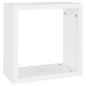 Étagères cube murales 2 pcs Blanc 30x15x30 cm