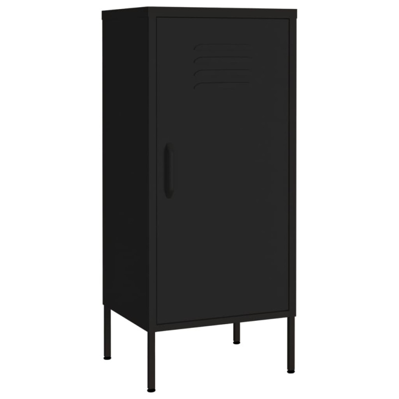 Armoire de rangement Noir 42,5x35x101,5 cm Acier