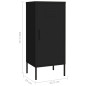 Armoire de rangement Noir 42,5x35x101,5 cm Acier