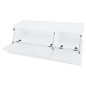 Meubles TV 2 pcs bois d’ingénierie 120x40x34 cm Blanc brillant