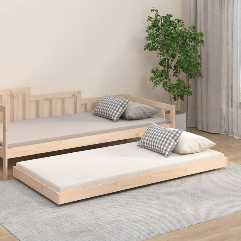 Cadre de lit sans matelas 90x190 cm bois de pin massif