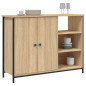 Buffet chêne sonoma 100x33x75 cm bois d ingénierie