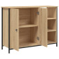 Buffet chêne sonoma 100x33x75 cm bois d ingénierie