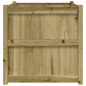 Jardinière d extérieur 70x70x70 cm bois de pin imprégné